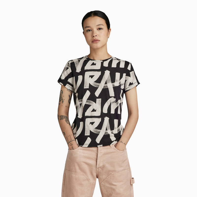 G-Star Raw Women's Calligraphy All Over T-Shirt