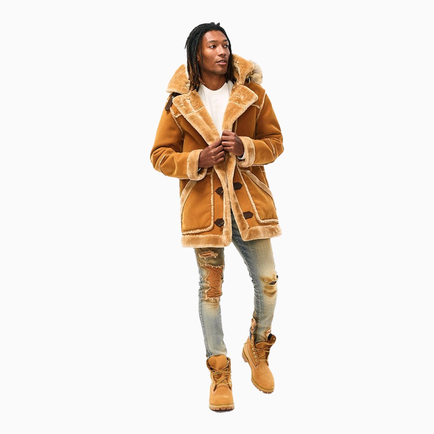 Jordan craig shearling orders jacket 91380 tan