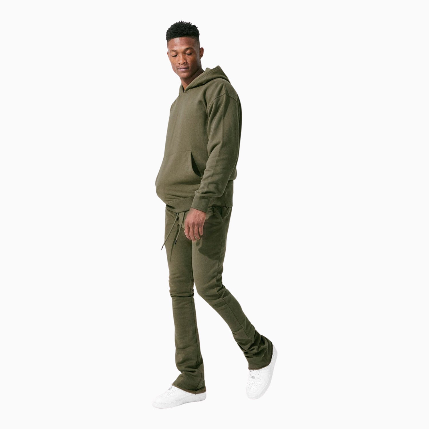 jordan-craig-mens-uptown-Stacked-long-fleece-sweat-pant-8826l-olive