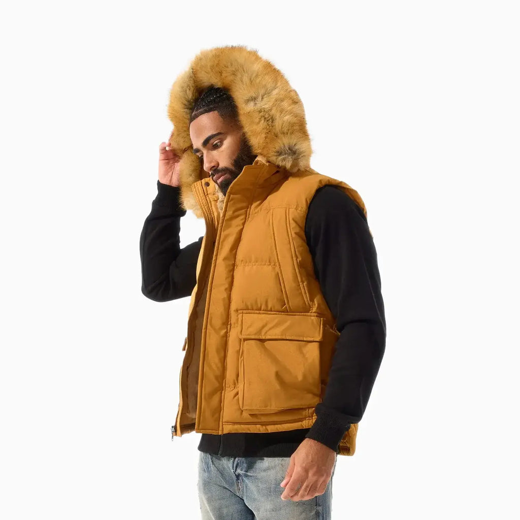 Men s Yukon Fur Lined Puffer Vest