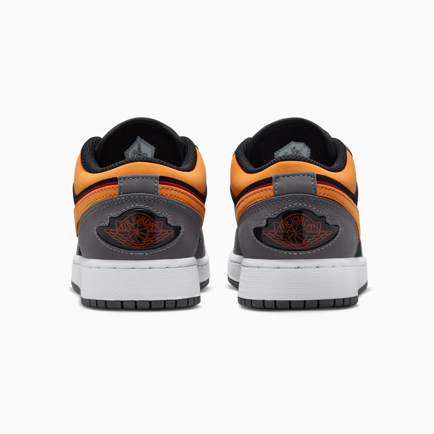 Orange jordan 1 grade school best sale