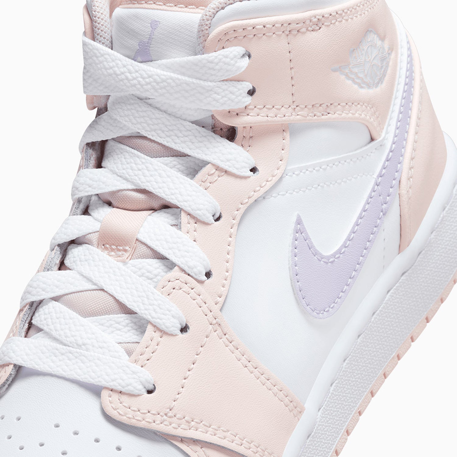 Kid's Air Jordan 1 Mid "Pink Wash" Grade School