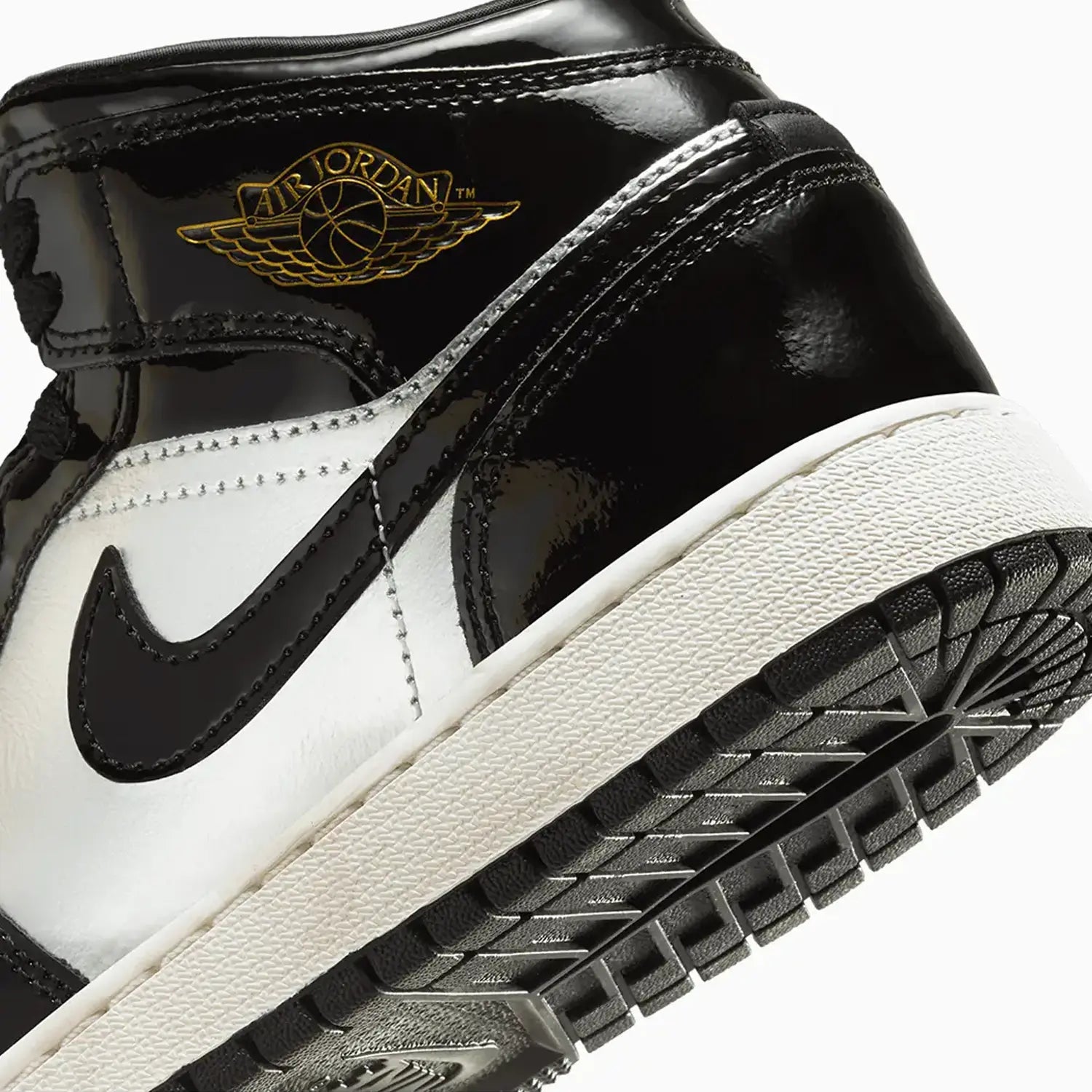 Kid's Air Jordan 1 Mid SE "Black Metallic Silver" Grade School