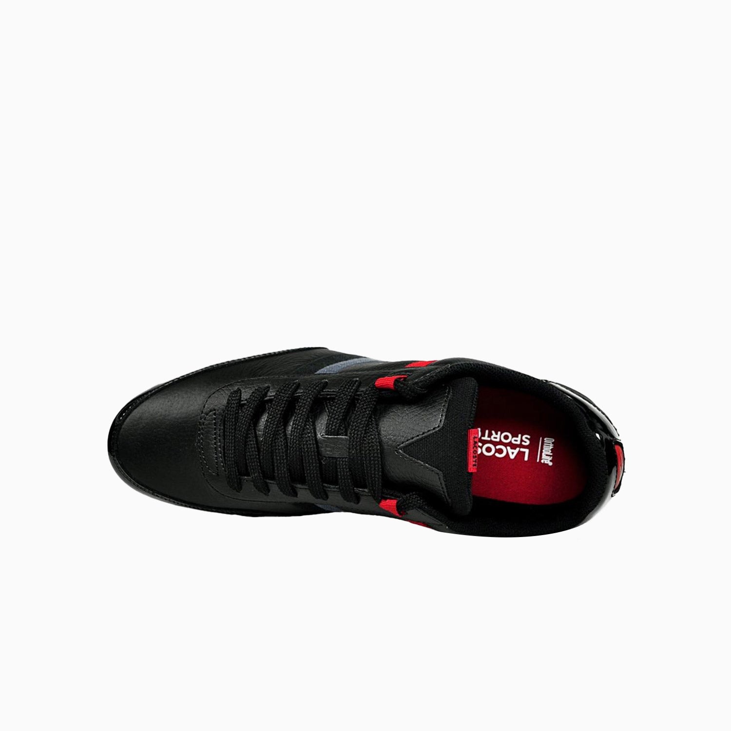 Lacoste mens giron trainers black online