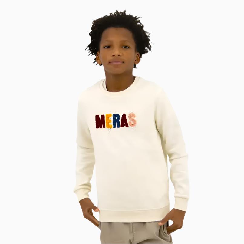 Kid's Soldier Chenille Patch Crew Neck Sweatshirt