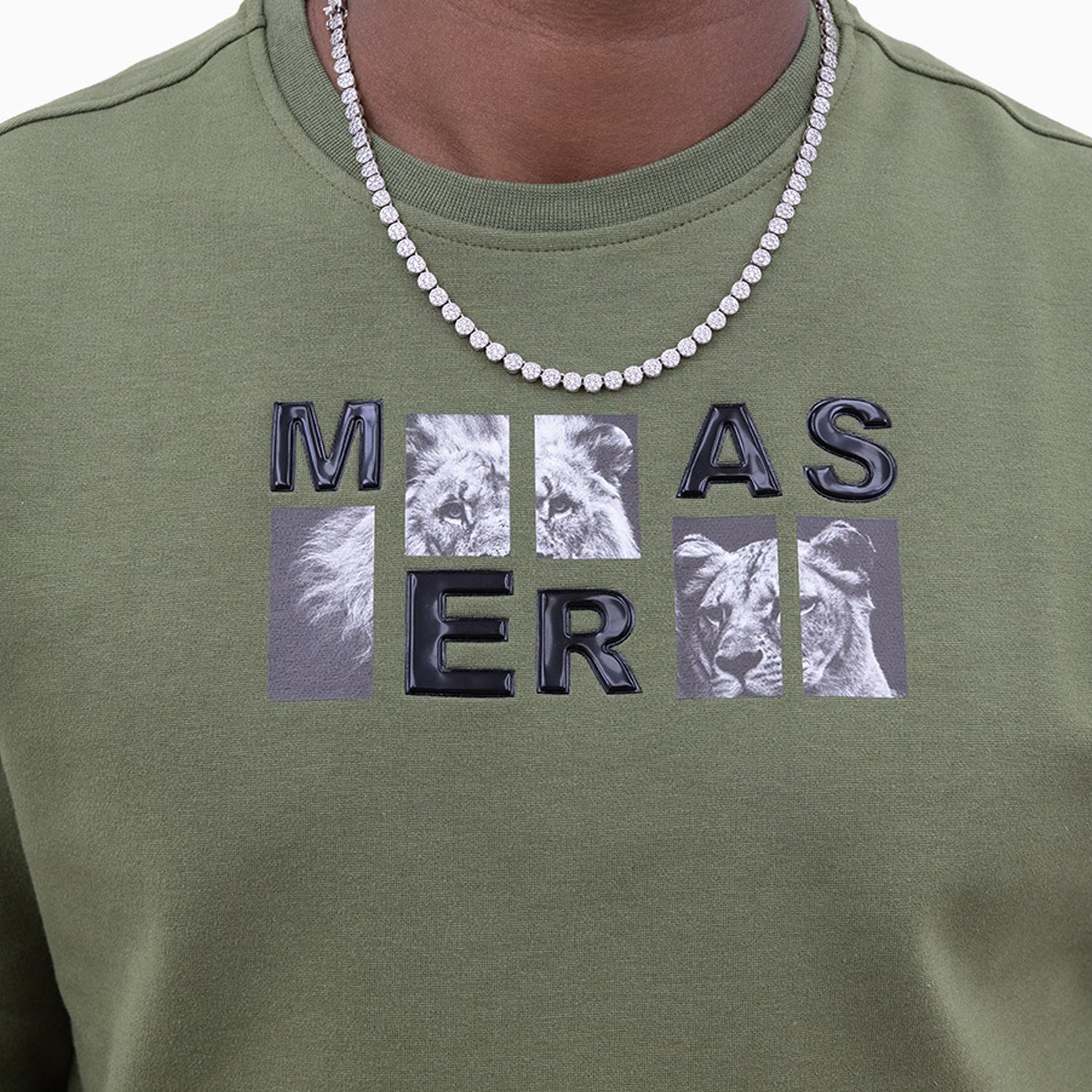 meras-mens-classic-logo-crew-neck-sweatshirt-mc2308-olive