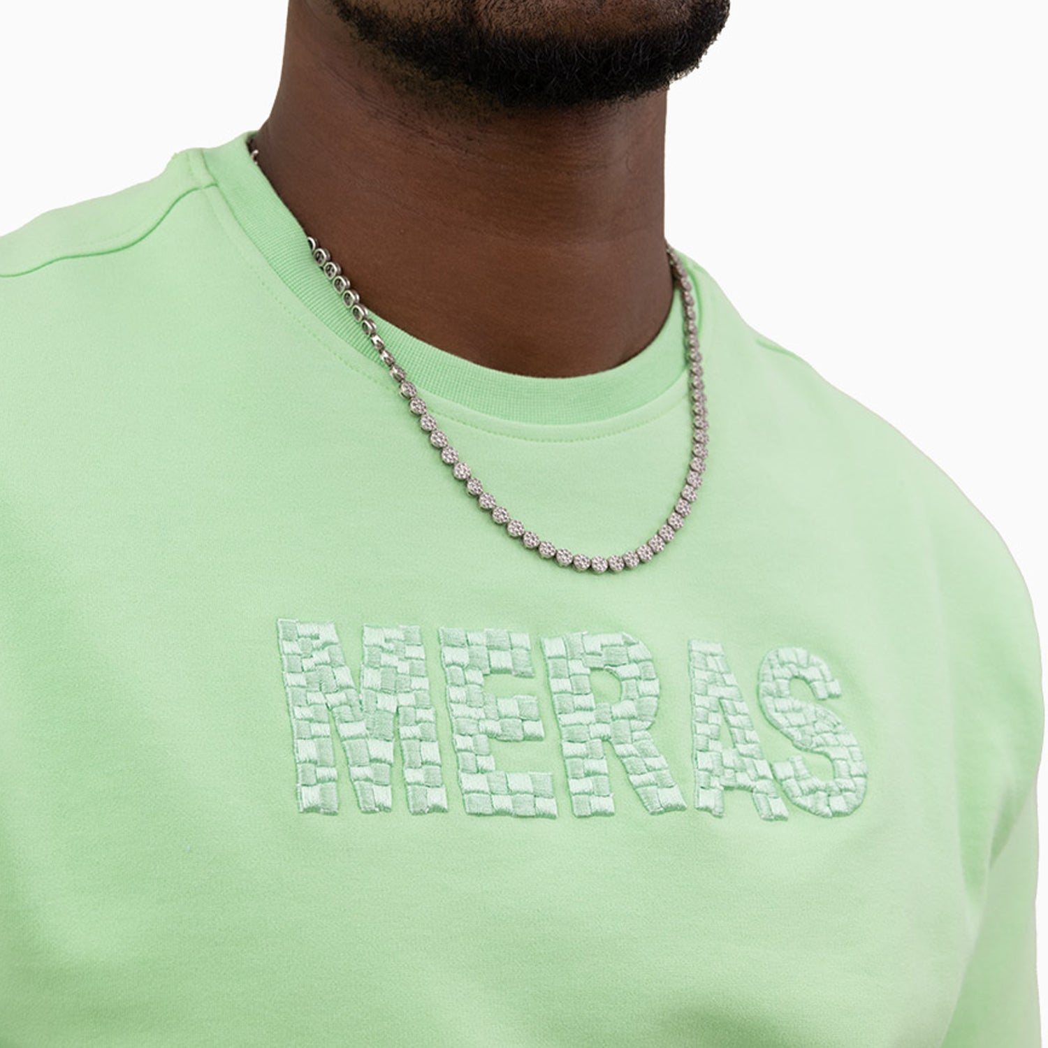 meras-mens-classic-logo-crew-neck-sweatshirtv-mc2310-mint