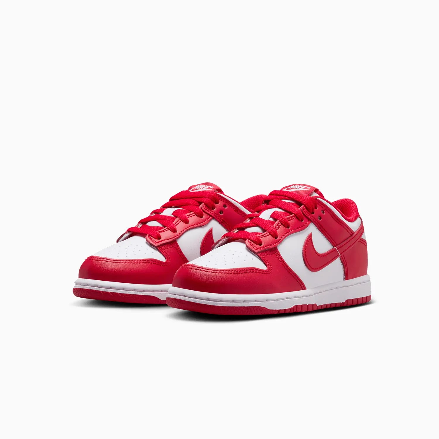 Kid's Dunk Low "White University Red" Pre School