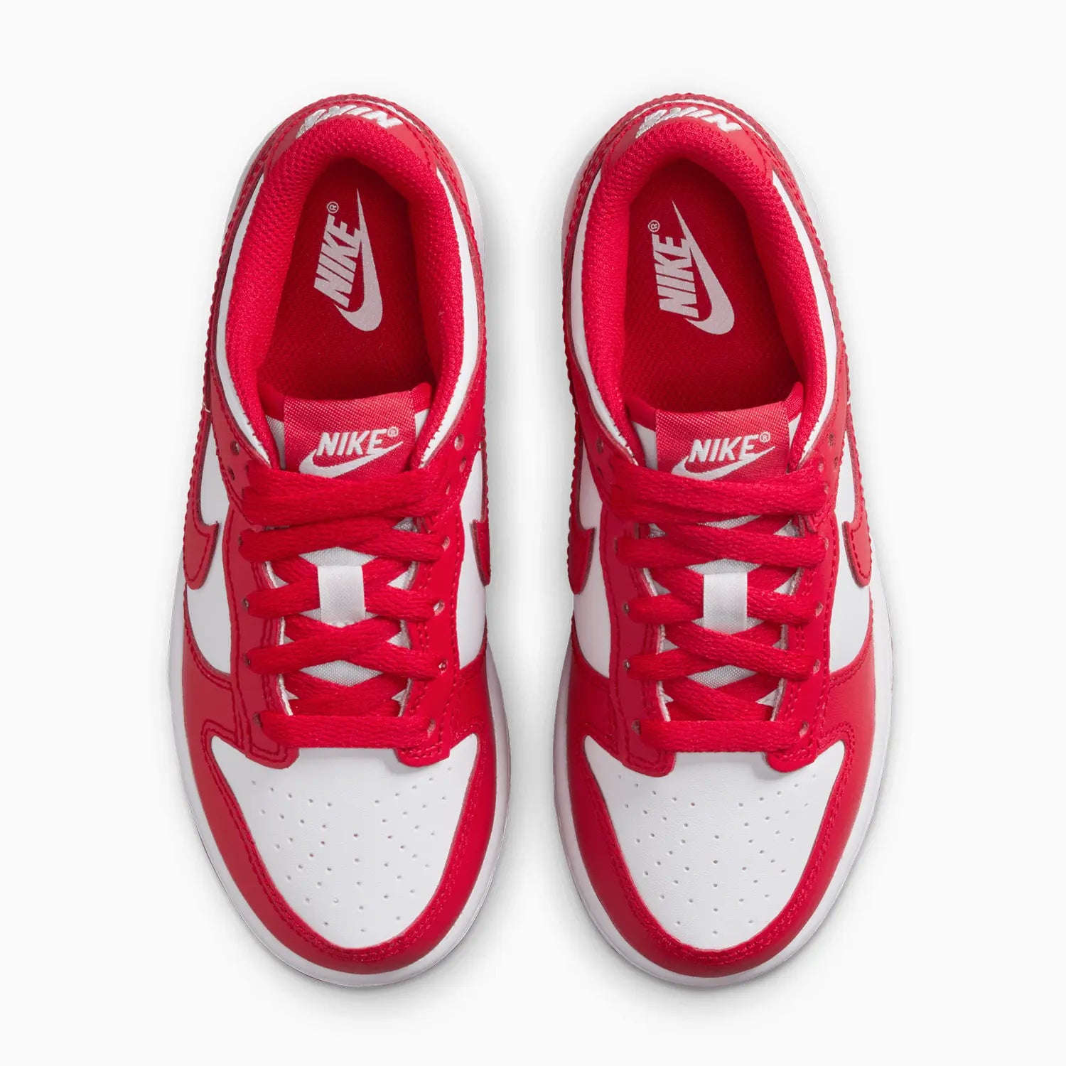 Kid's Dunk Low "White University Red" Pre School