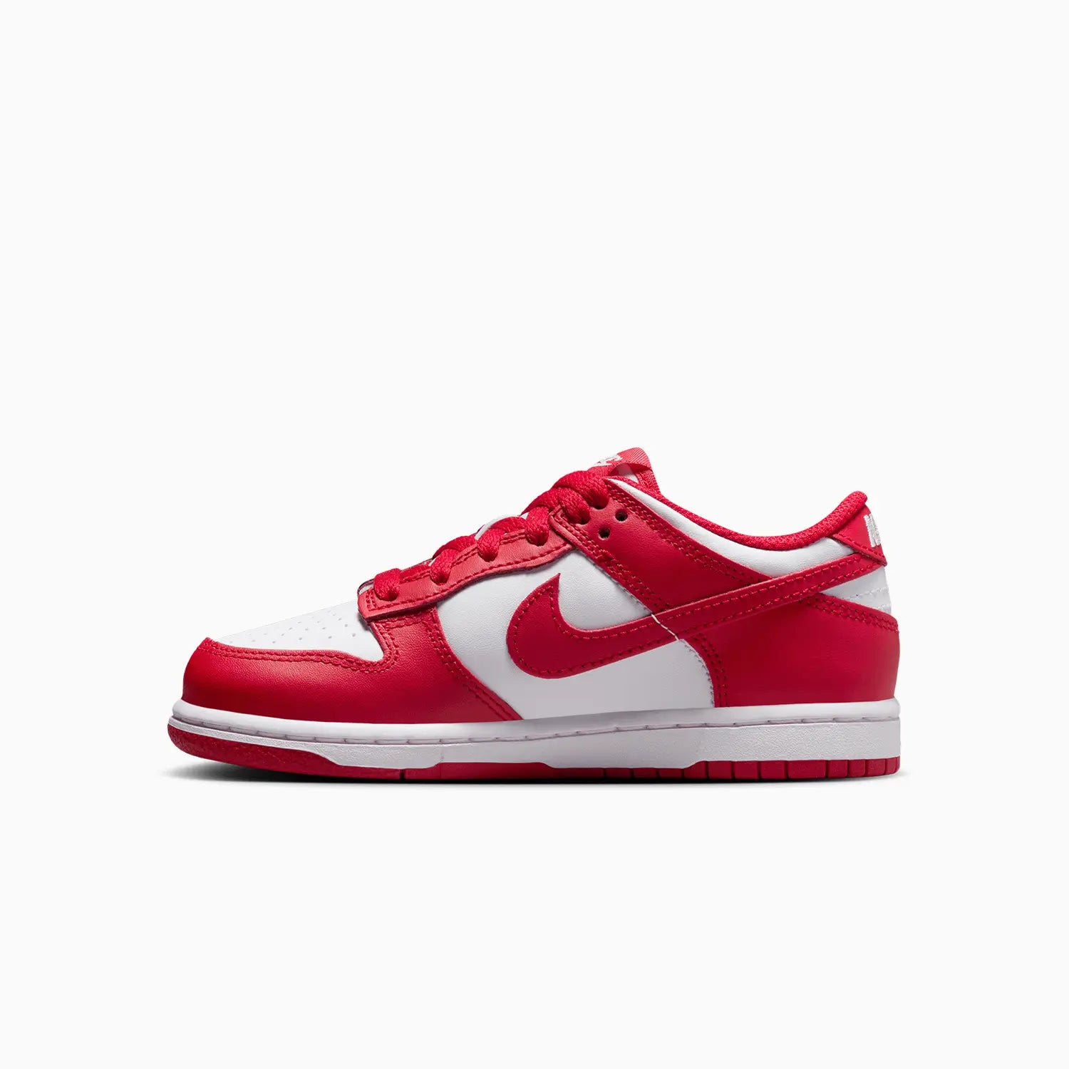 Kid's Dunk Low "White University Red" Pre School