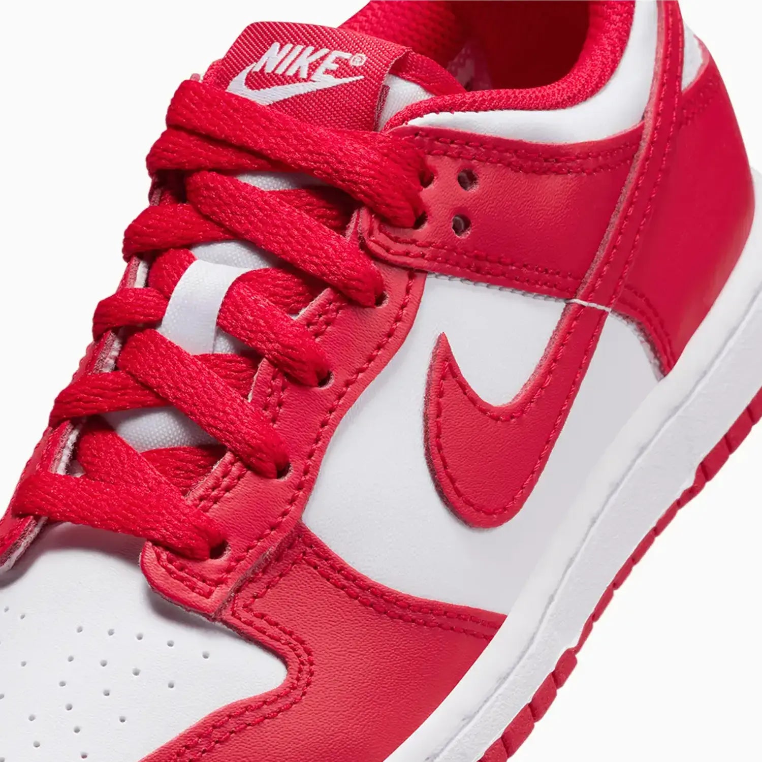 Kid's Dunk Low "White University Red" Pre School