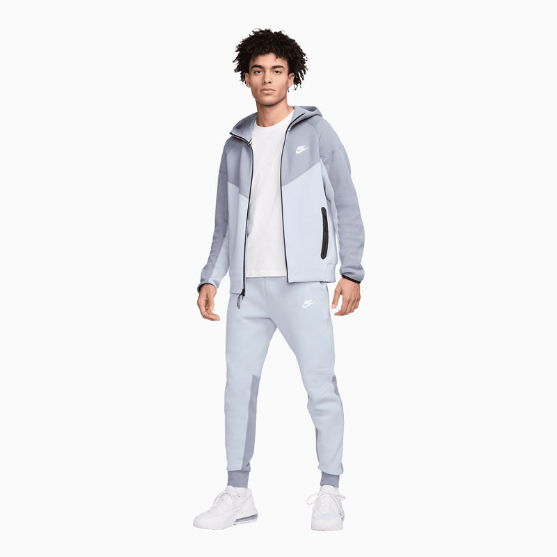 Men's Sportswear Tech Fleece Windrunner Tracksuit (Light Armory Blue White) featuring a modern Windrunner design and durable warmth for colder weather