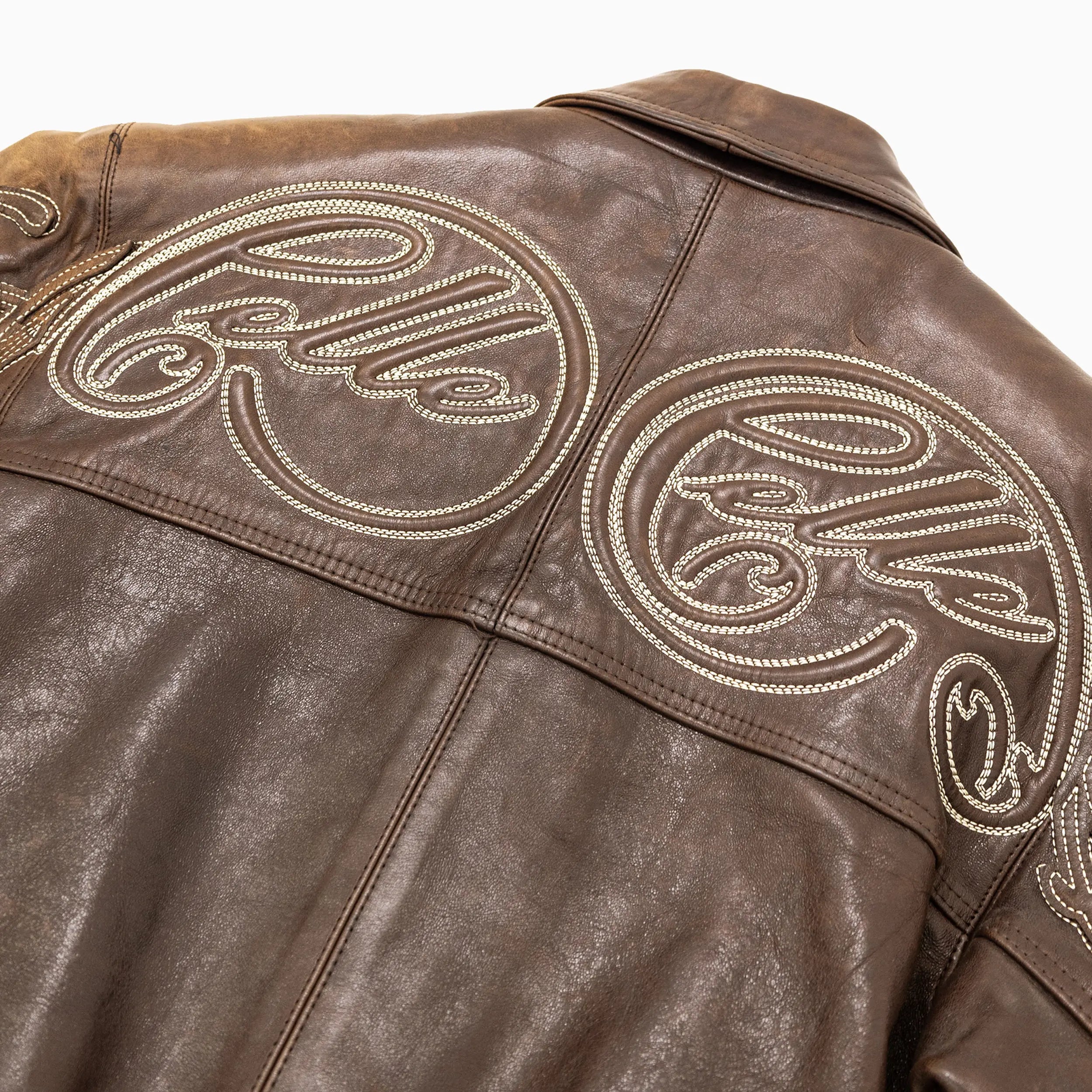 Kid's Chocolate Florentine Leather Jacket