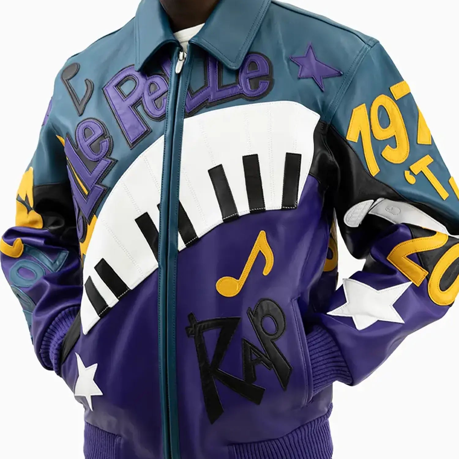 Men's 50 Years Of Hip Hop Leather Jacket