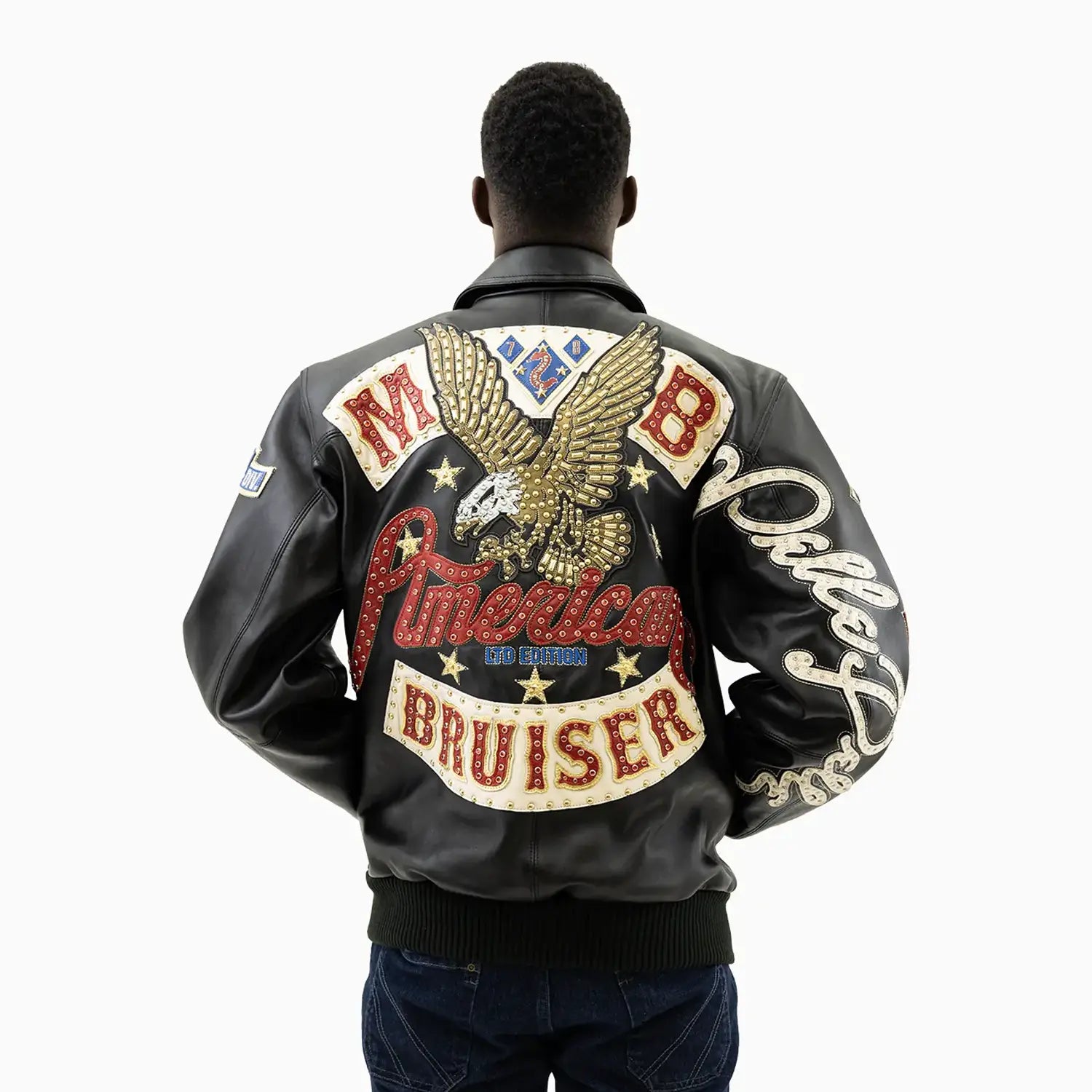 Men's American Bruiser Plush Leather Jacket