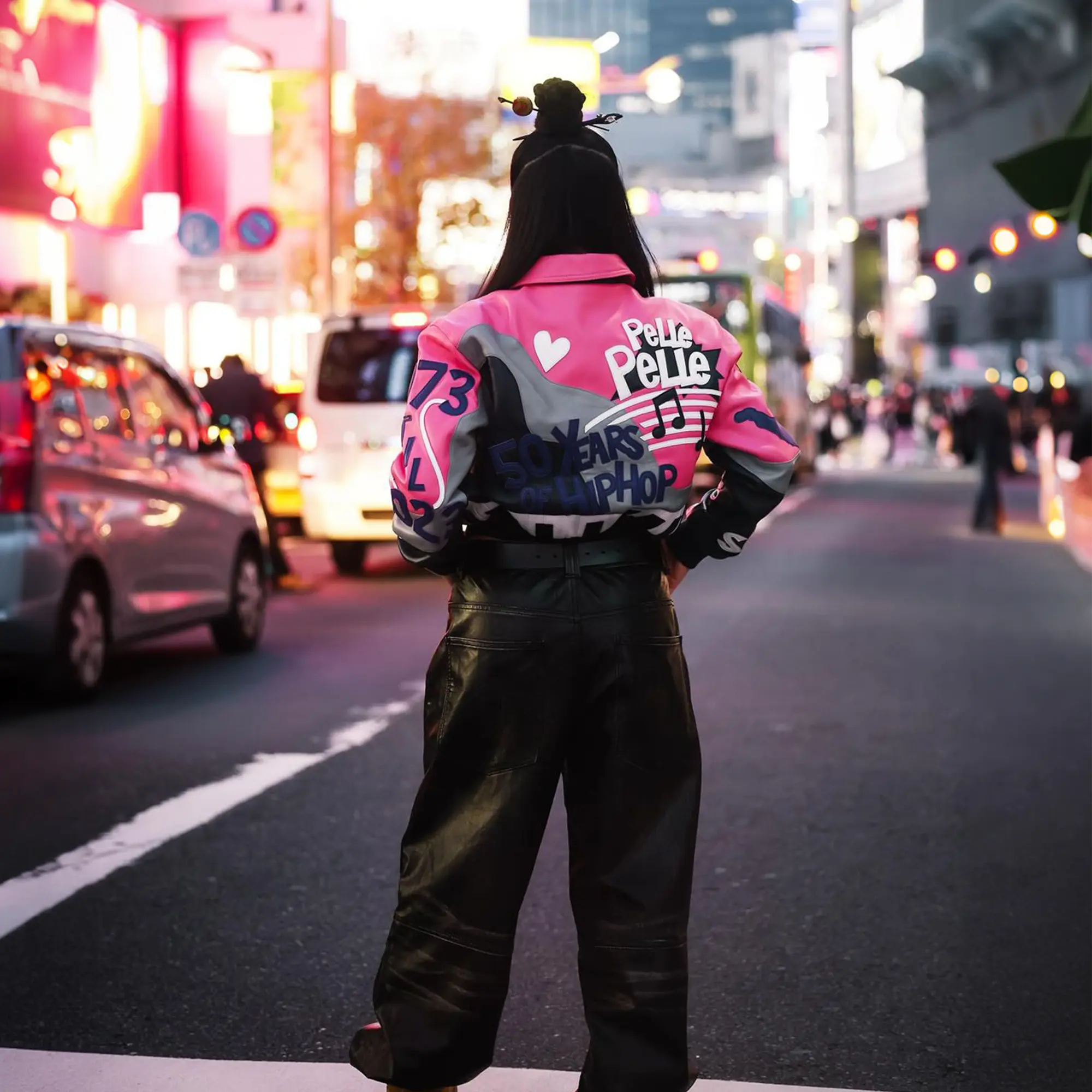 Women's 50 Years Of Hip Hop Leather Jacket