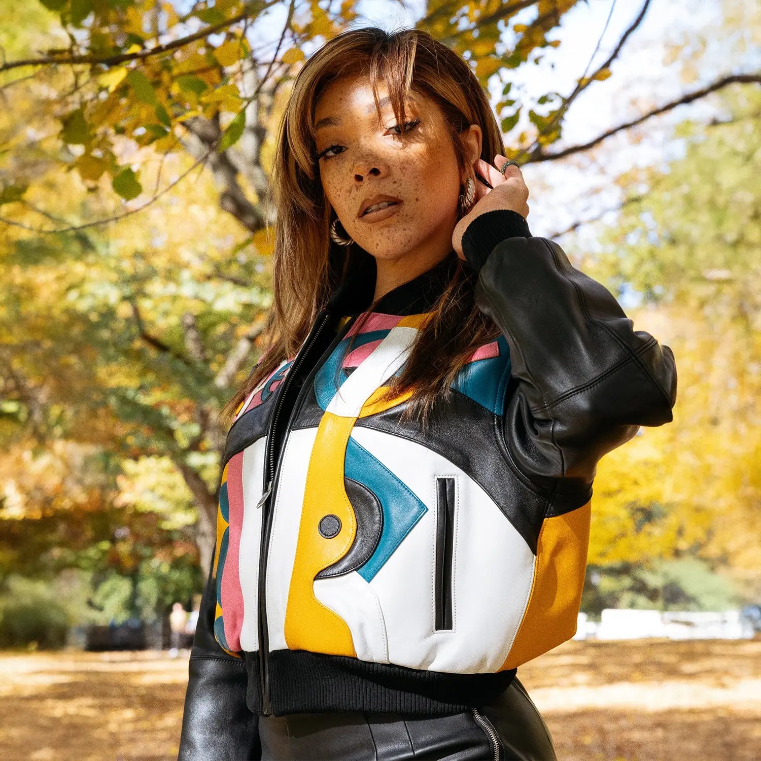 Women's Picasso Crop Leather Jacket