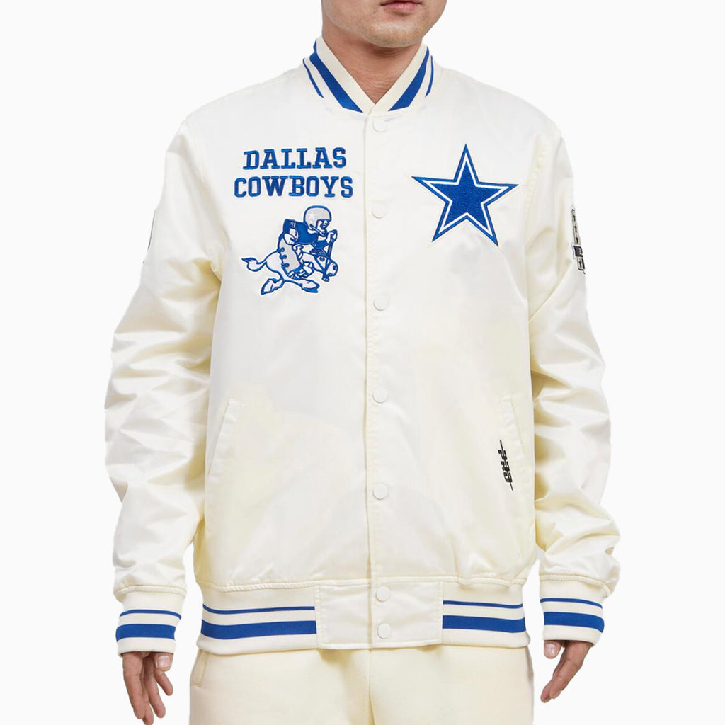 Dallas Cowboys Throwback Women's Jacket, Blue - Size: XL, NFL by New Era