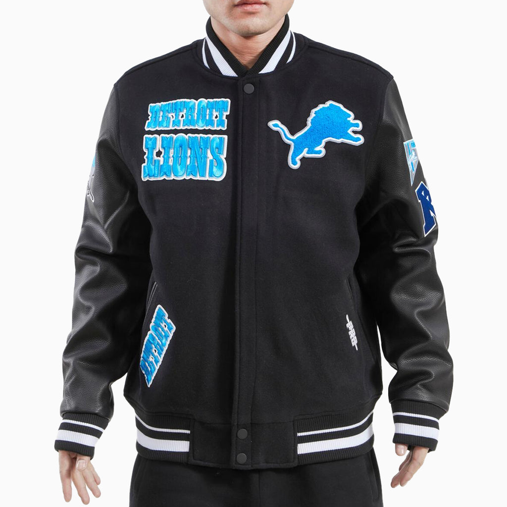 Pro Standard - Detroit Lions Animal Print Wool Varsity Jacket - Gray/W –  Shop VIP Wear