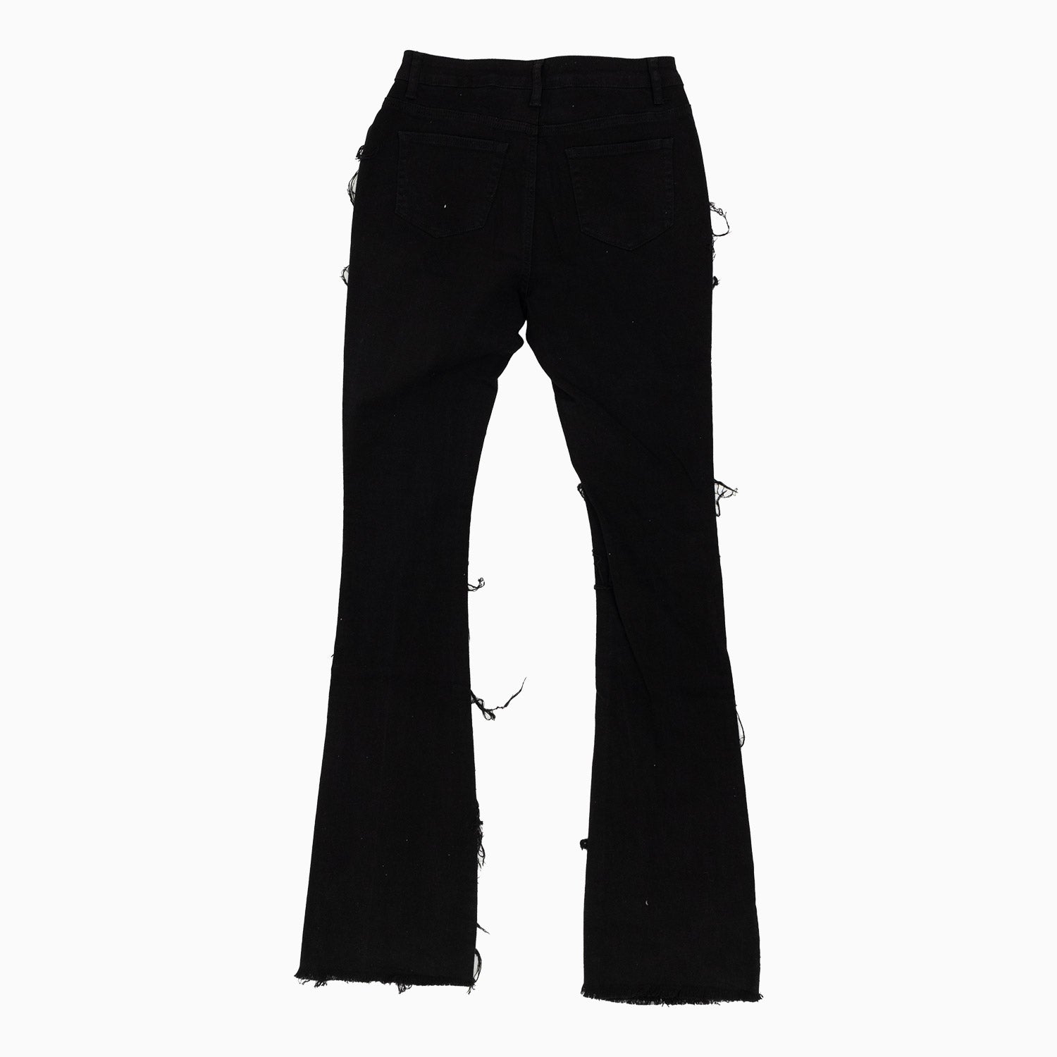 red-fox-womens-heavy-twill-dist-stacked-frayed-denim-pant-pa4422-jetblk