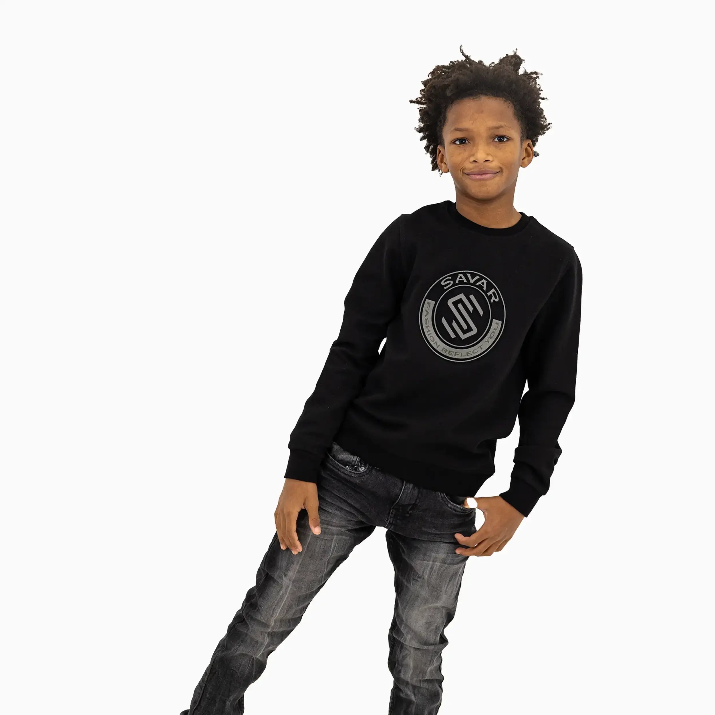 Kid's Circle Crew Neck Sweatshirt