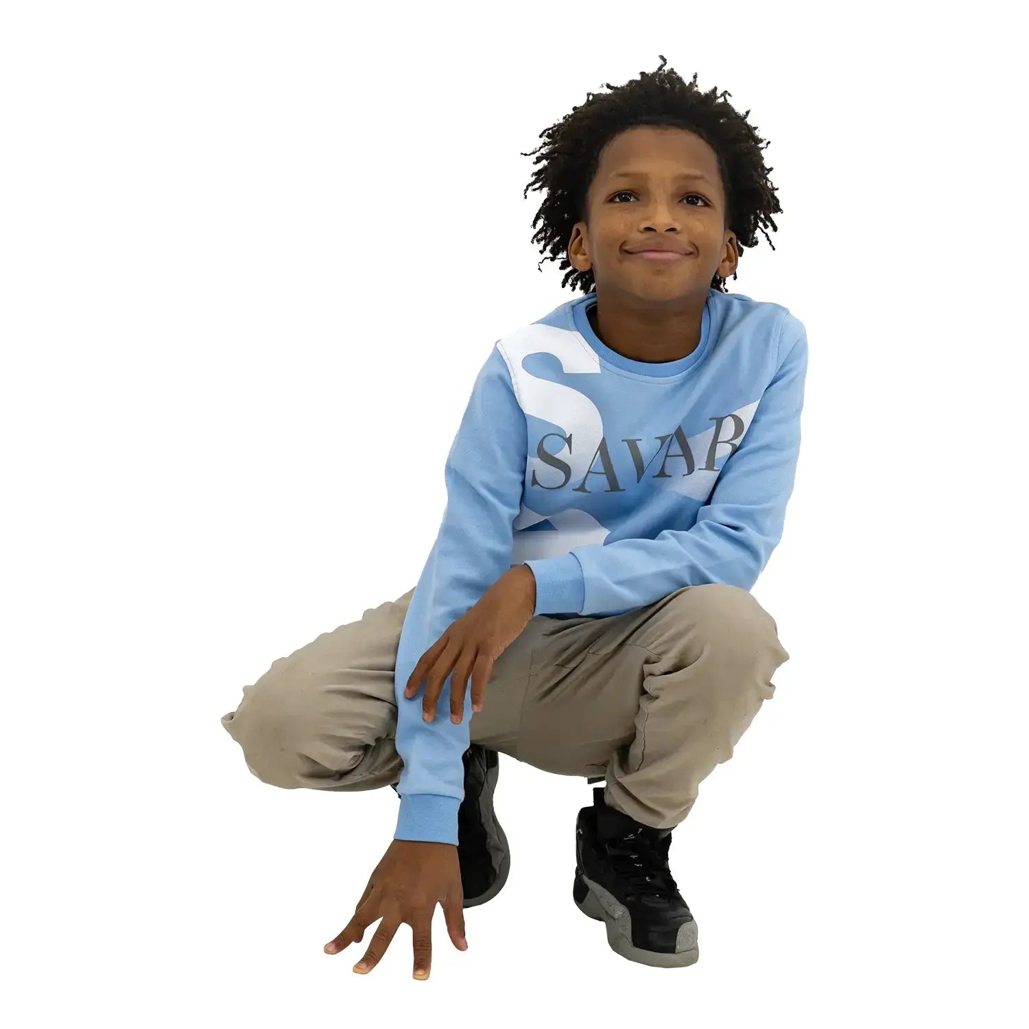 Kid's Gradient Crew Neck Sweatshirt