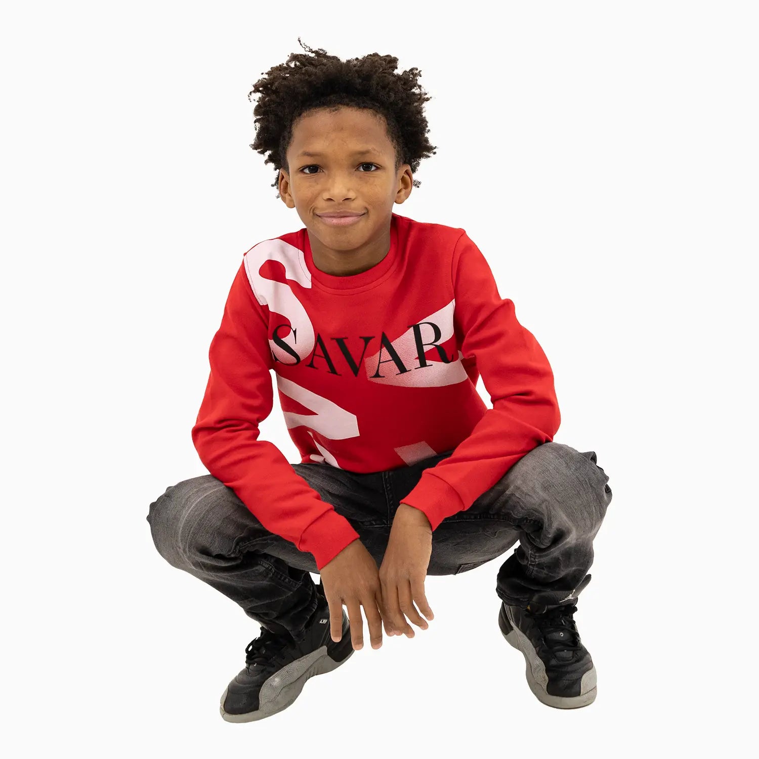 Kid's Gradient Crew Neck Sweatshirt