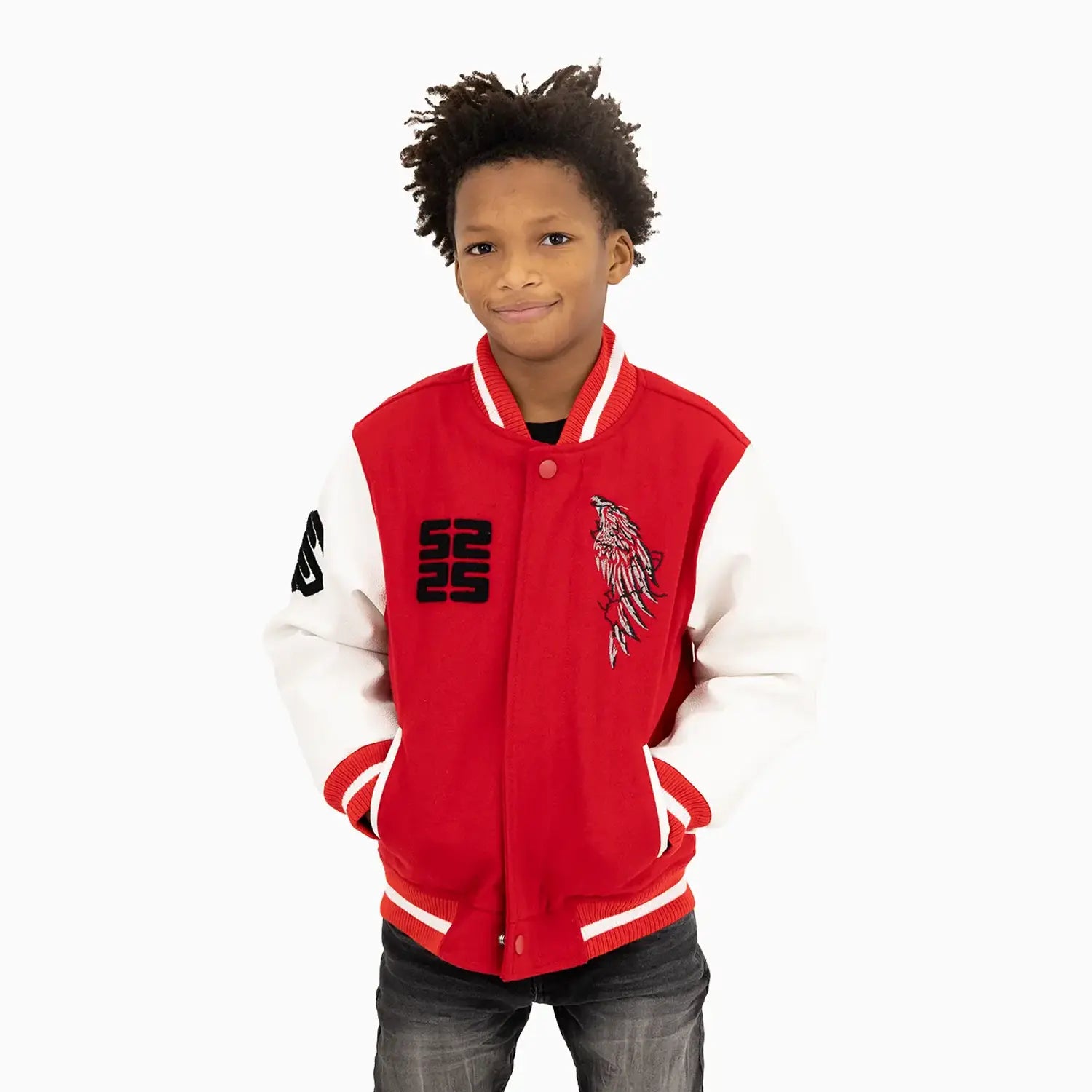 Kid's Wings Wool Varsity Jacket