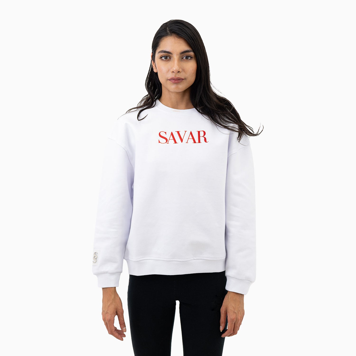 savar-womens-embroidery-crew-neck-sweatshirt-scw3028-100