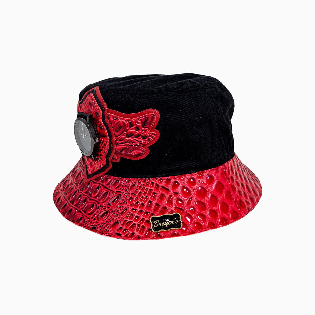 breyers-buck-50-wool-bucket-hat-with-leather-visor-breyers-bwh-black-red