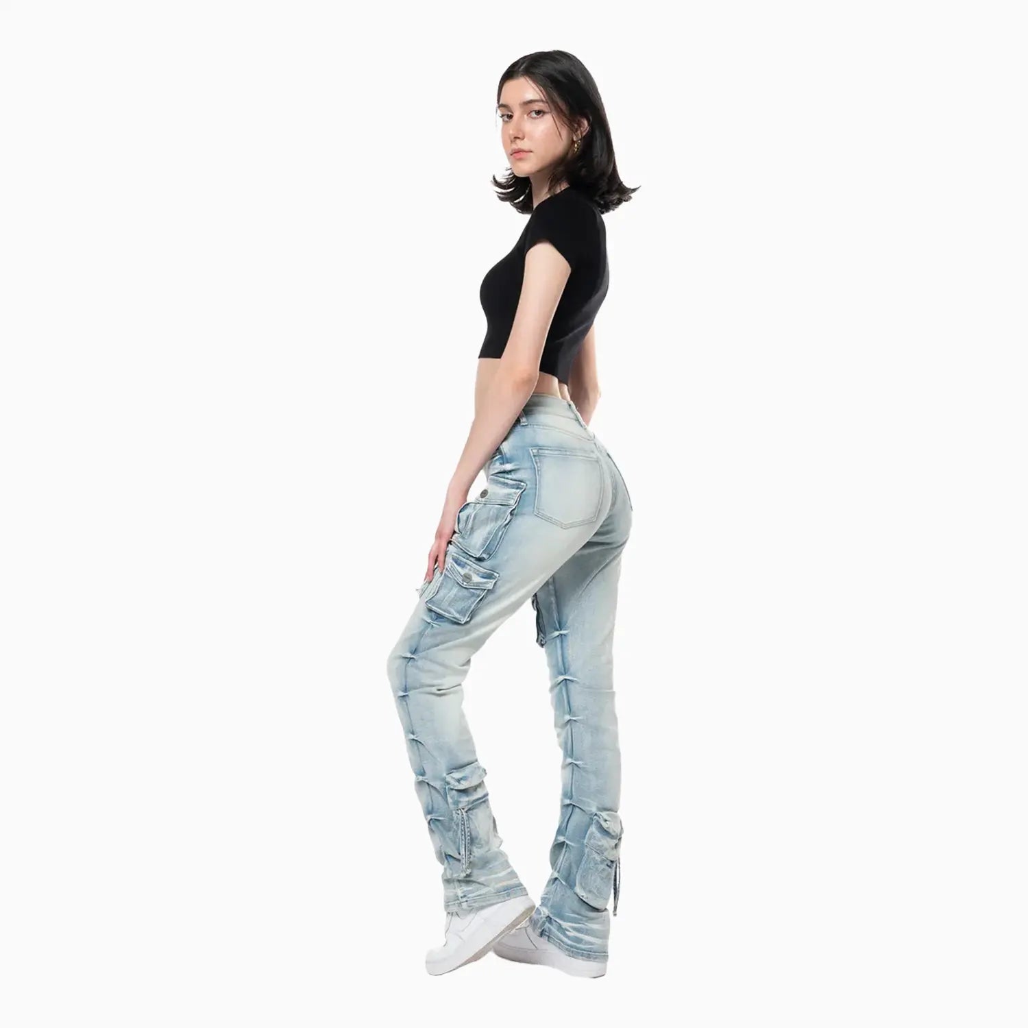 smoke-rise-womens-high-rise-cargo-stack-jean-pant-ap24500-soblu