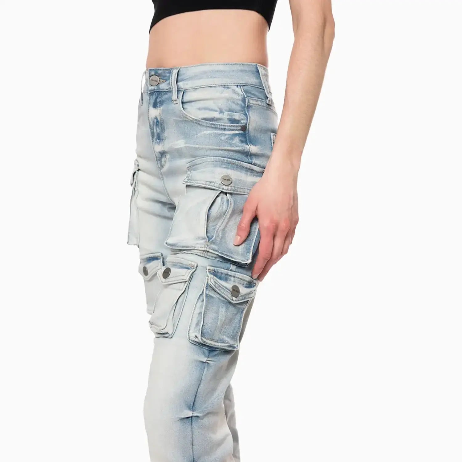 smoke-rise-womens-high-rise-cargo-stack-jean-pant-ap24500-soblu