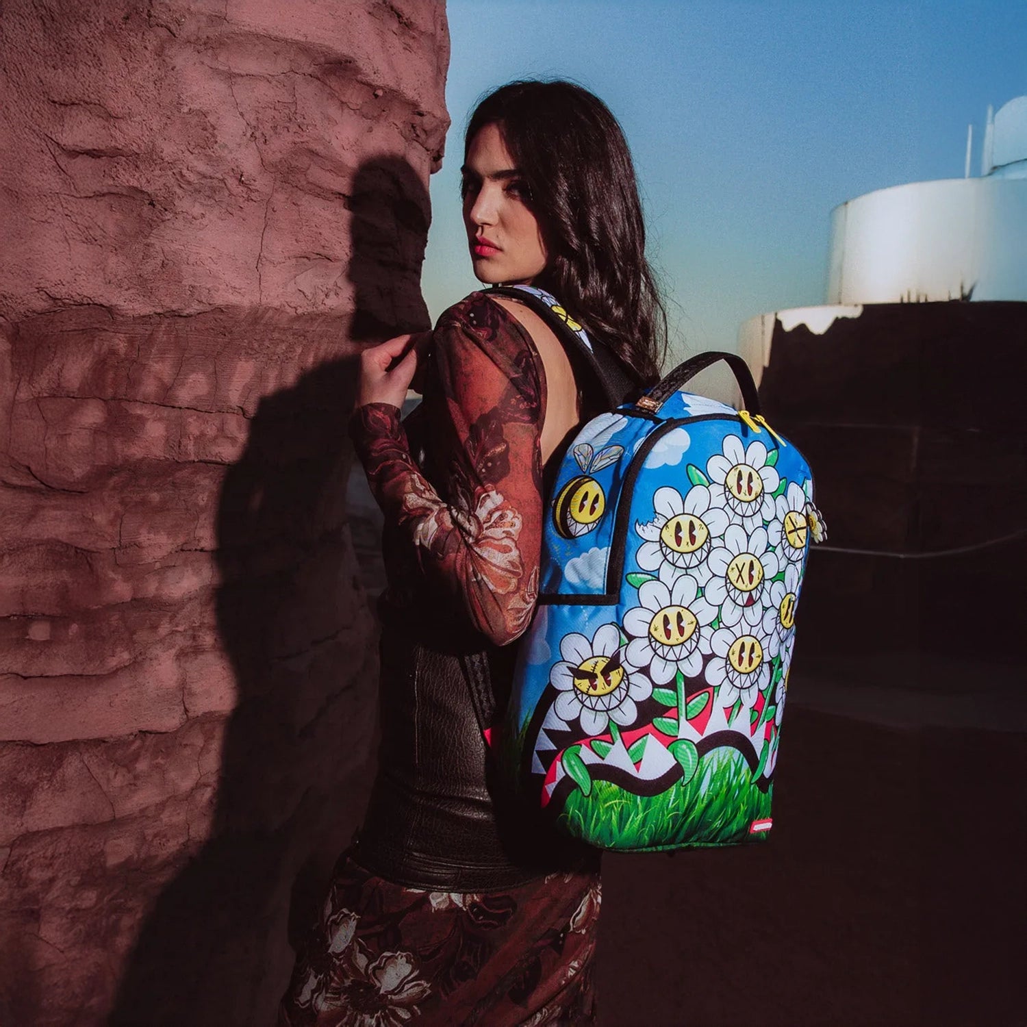 Crazy Daisy Backpack Sprayground - Tops and Bottoms USA