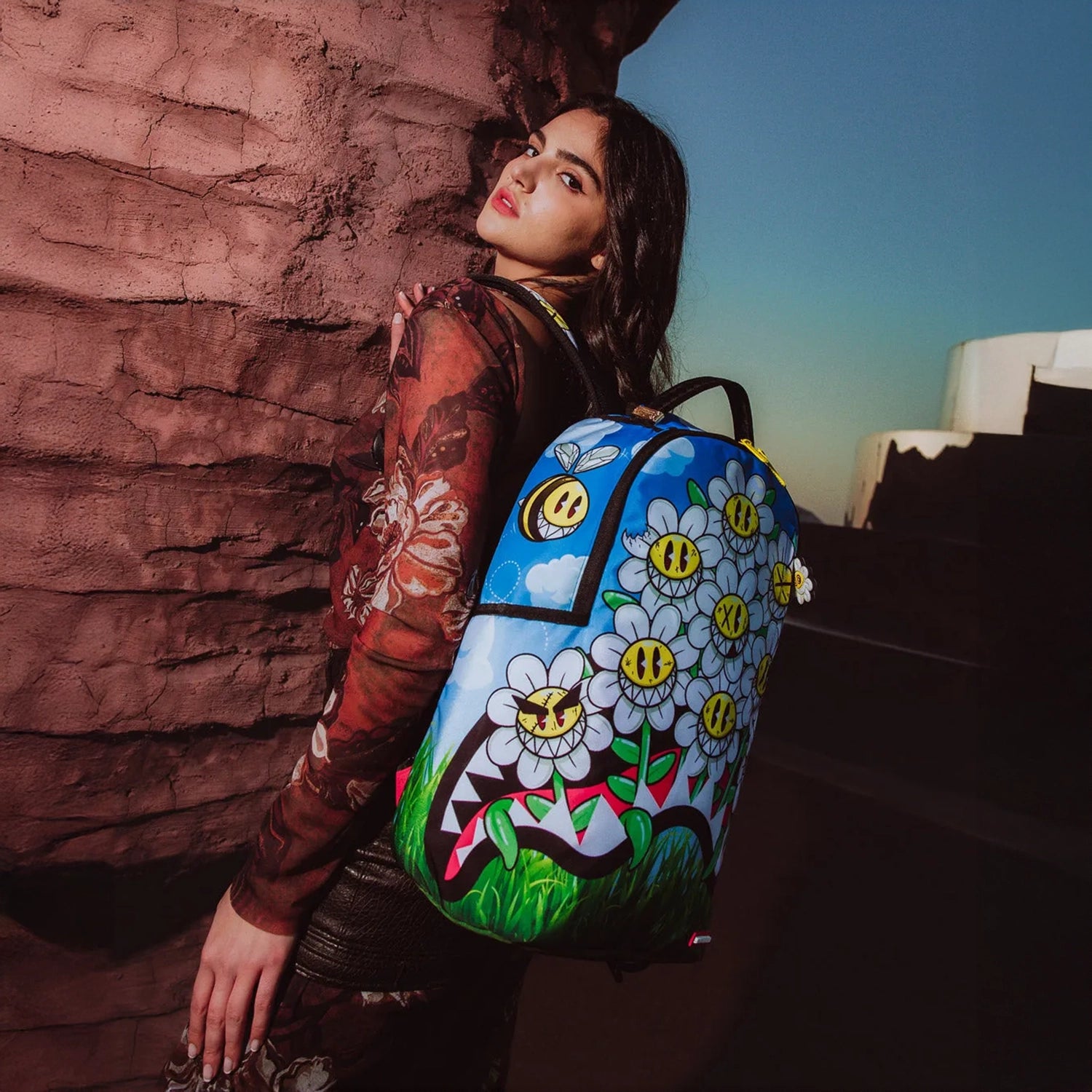 Crazy Daisy Backpack Sprayground - Tops and Bottoms USA