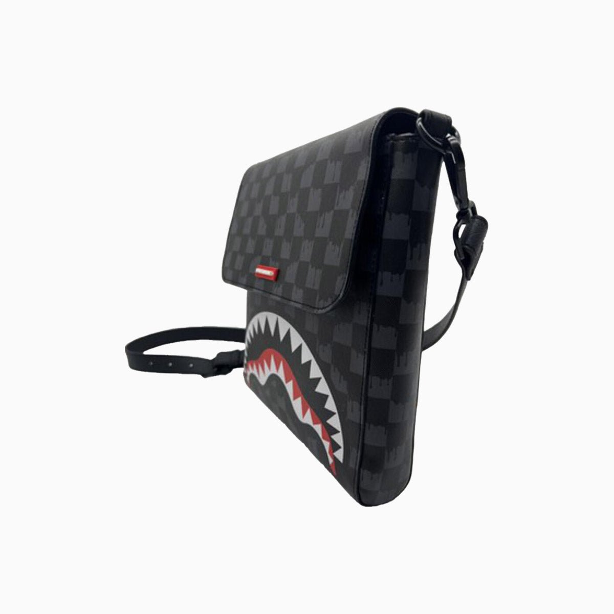 sprayground-drip-check-shark-messenger-sling-bag-b6572-blkgry