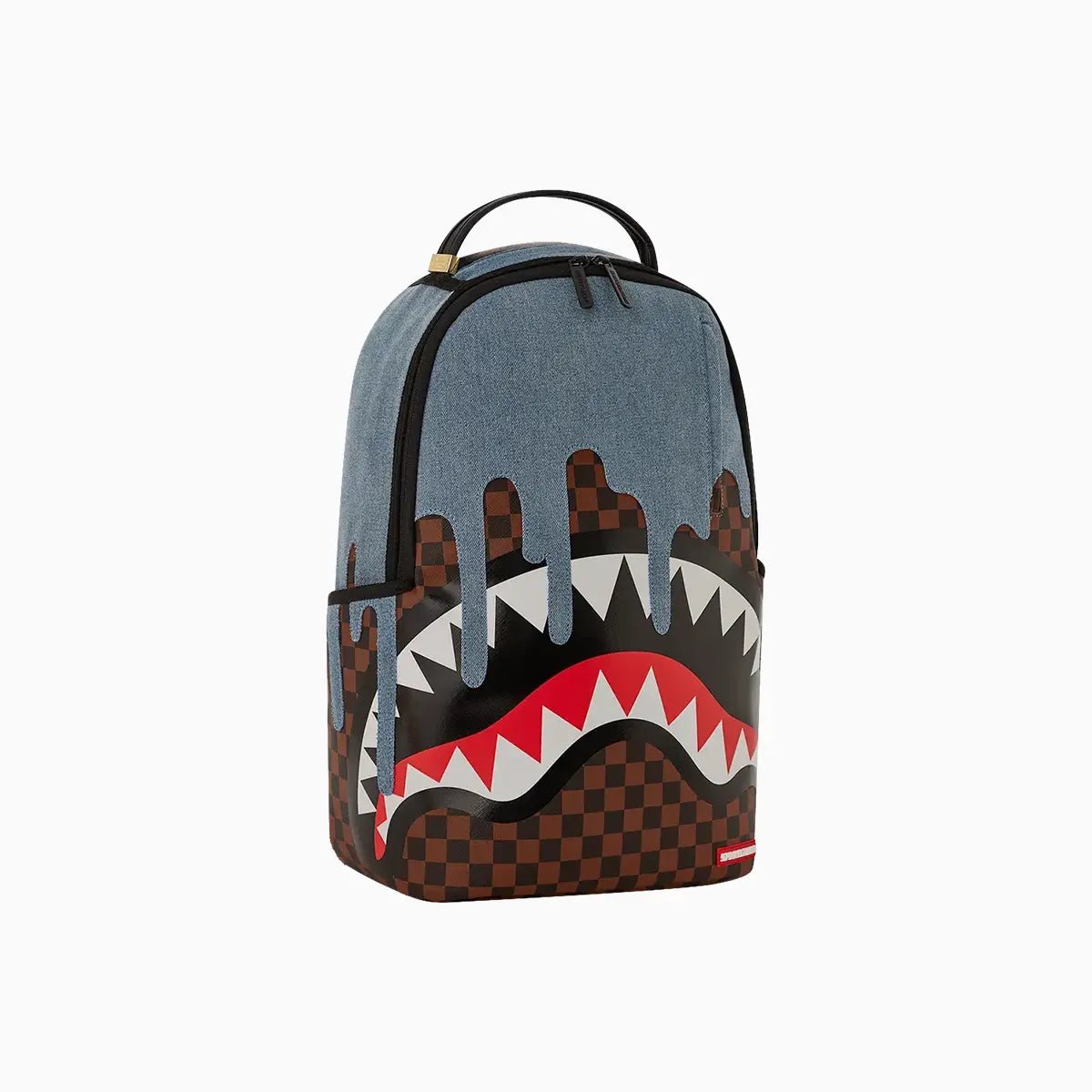 sprayground-fabric-house-shark-drip-backpack-b6262-dnmbrn