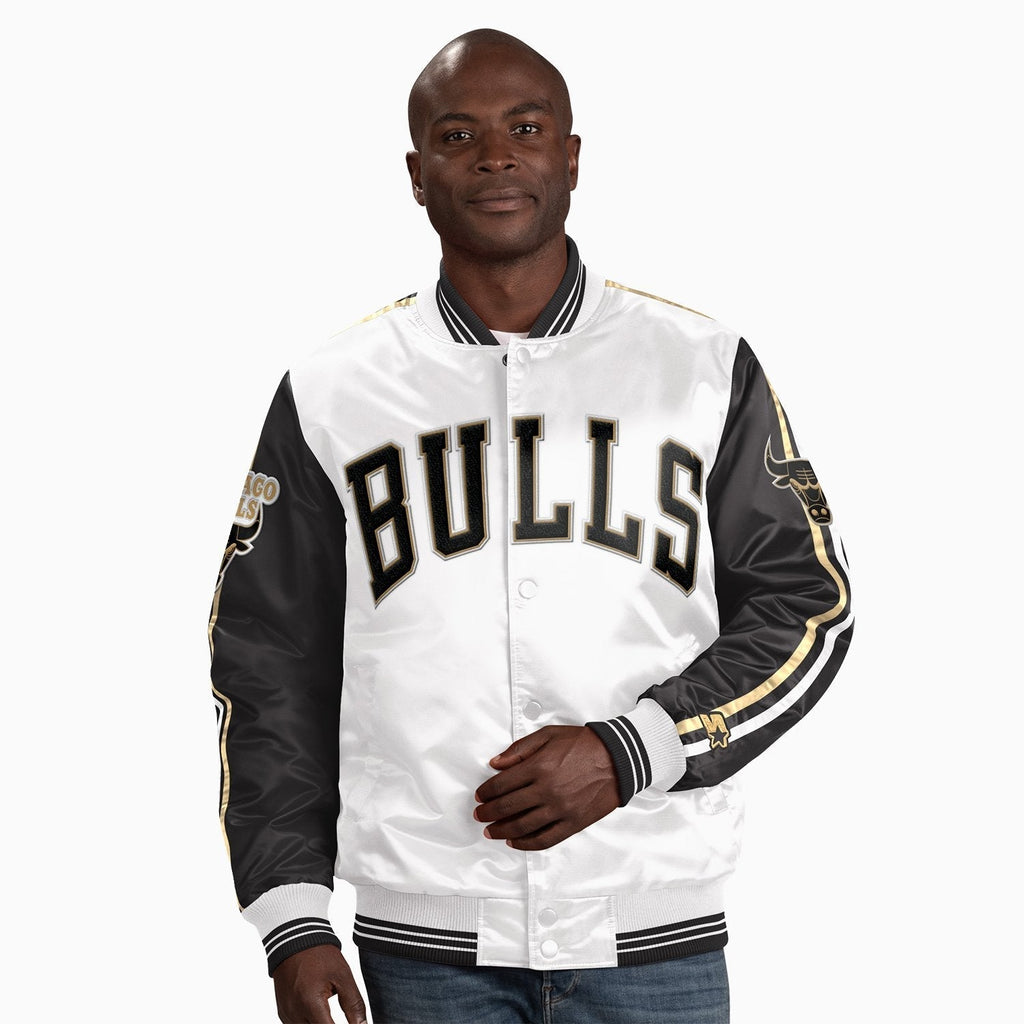 Men’s Pro Standard Chicago Bulls Satin Jacket Black