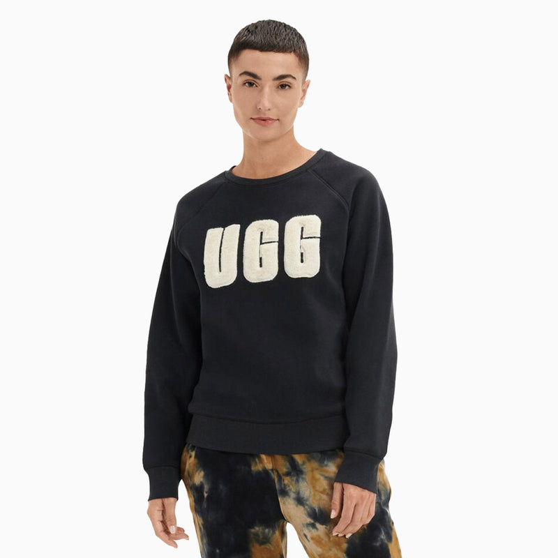 UGG Women's Madeline Fuzzy Logo Crew Neck Sweatshirt