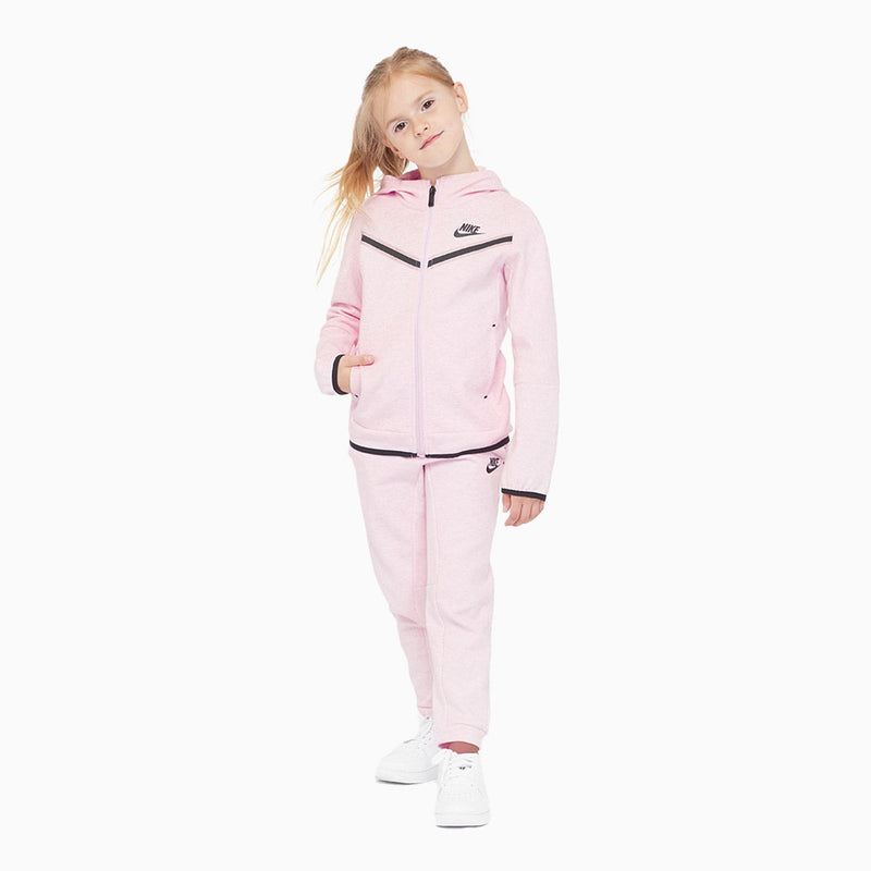 Kid's Sportswear Tech Fleece Outfit (Pink Foam Heather) - Trendy style and functionality for little kids