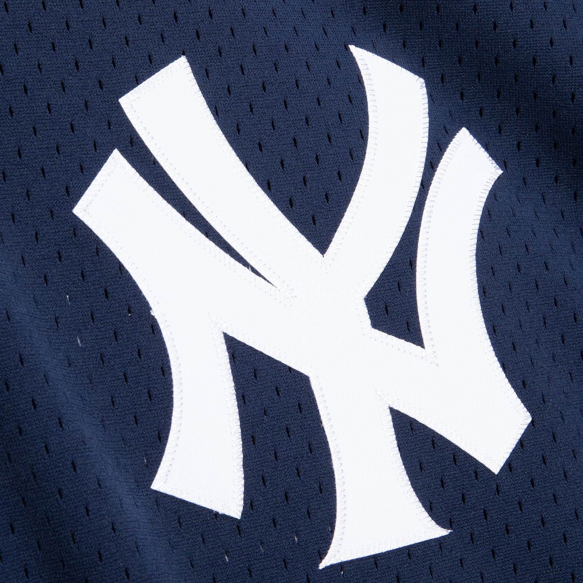 Men's Mitchell & Ness Derek Jeter Navy New York Yankees Cooperstown  Collection Mesh Batting Practice Button-Up Jersey