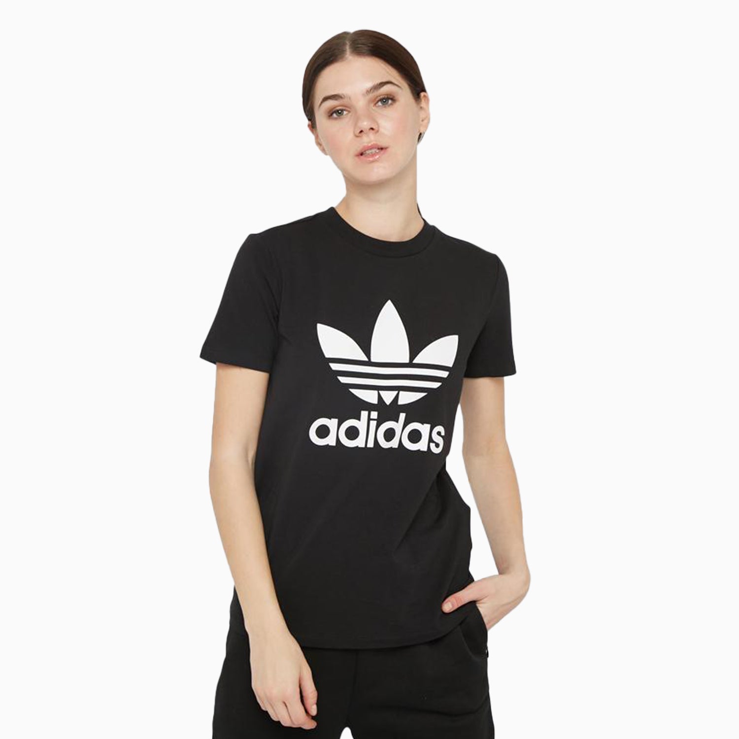 adidas Women s Originals Trefoil Logo T Shirt