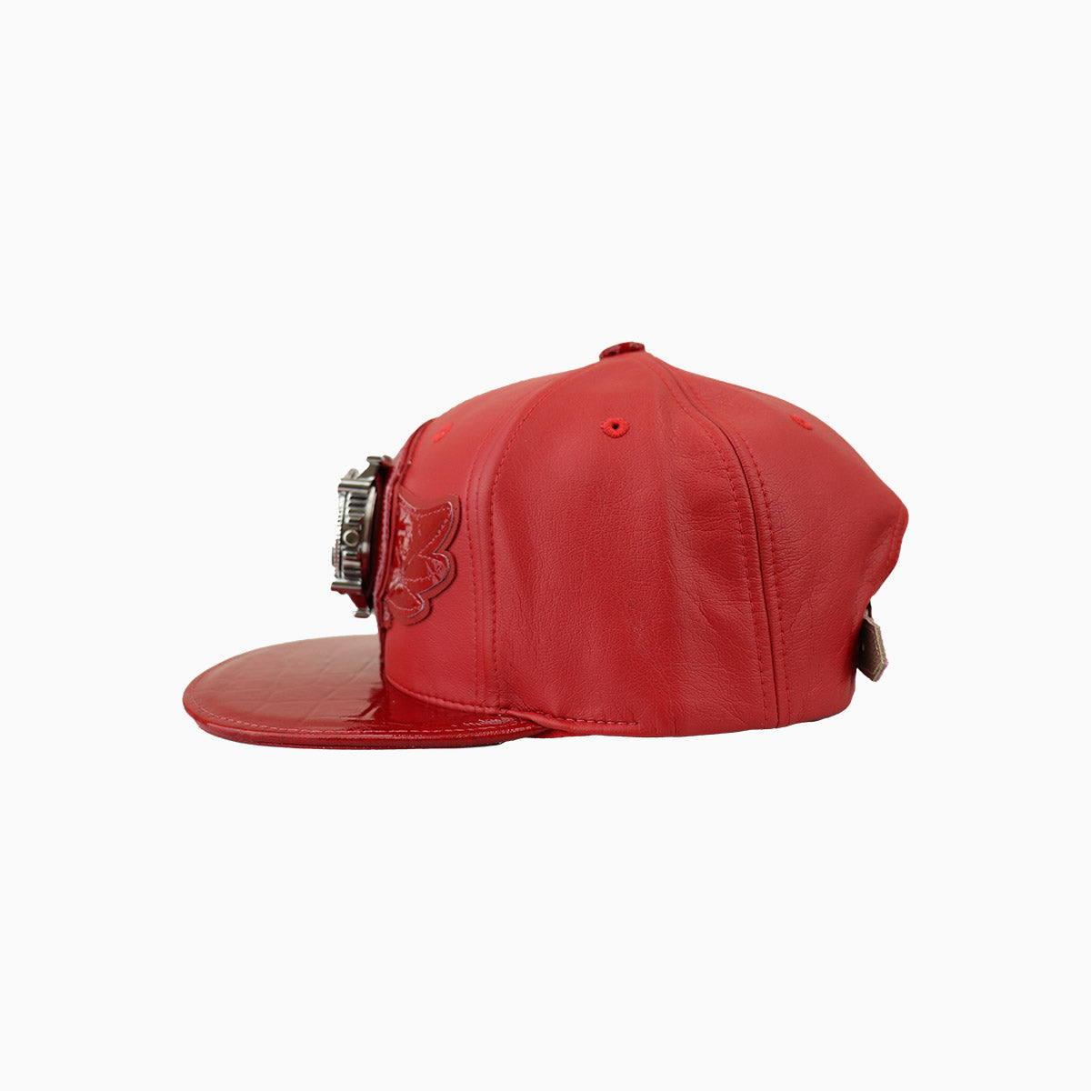 Breyers Leather Pattern Buck 50 Hat - Color: Dark Red - Tops and Bottoms USA -