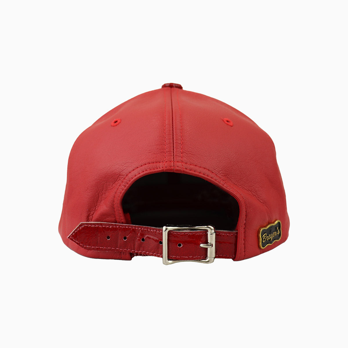 Breyers Leather Pattern Buck 50 Hat - Color: Dark Red - Tops and Bottoms USA -
