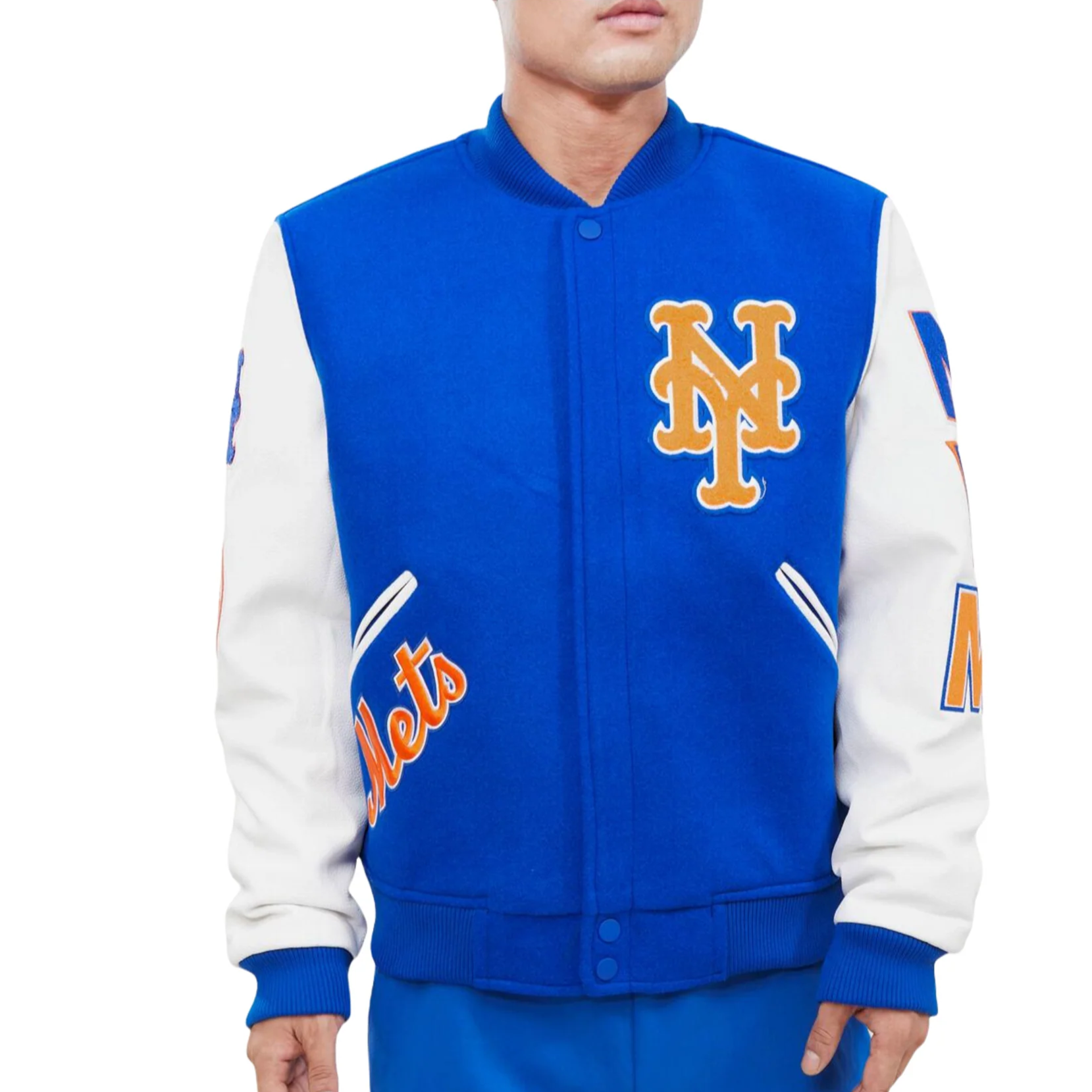 Mets NewYork Blue Satin Jacket