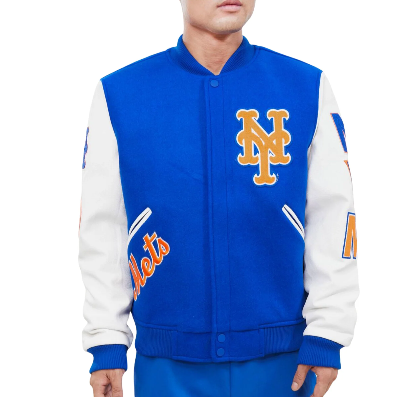 Pro Standard Men's New York Mets Wool Varsity Satin Jacket