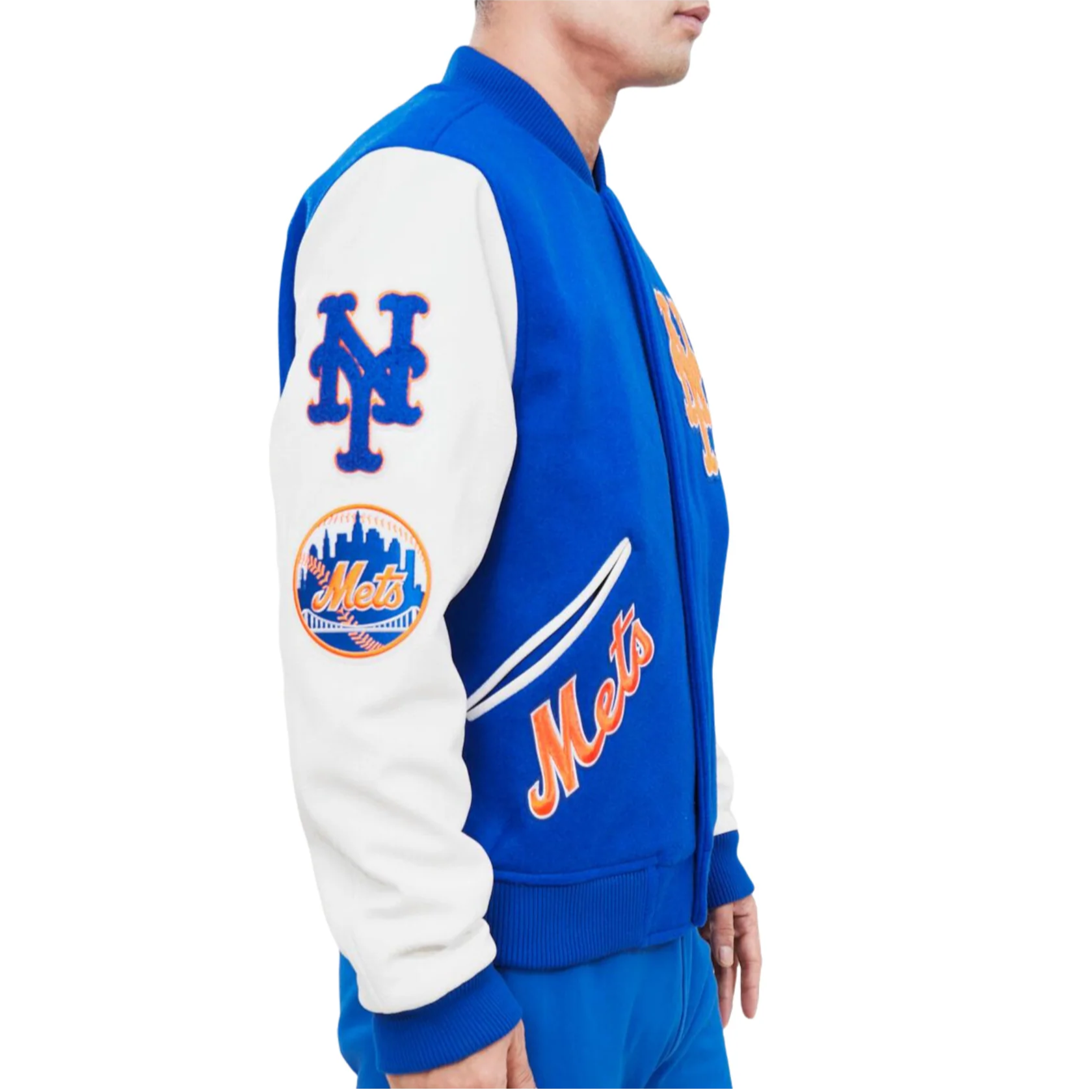 Varsity New York Mets Mash Up Royal Blue/White Jacket